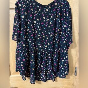 Floral Print Women's Top